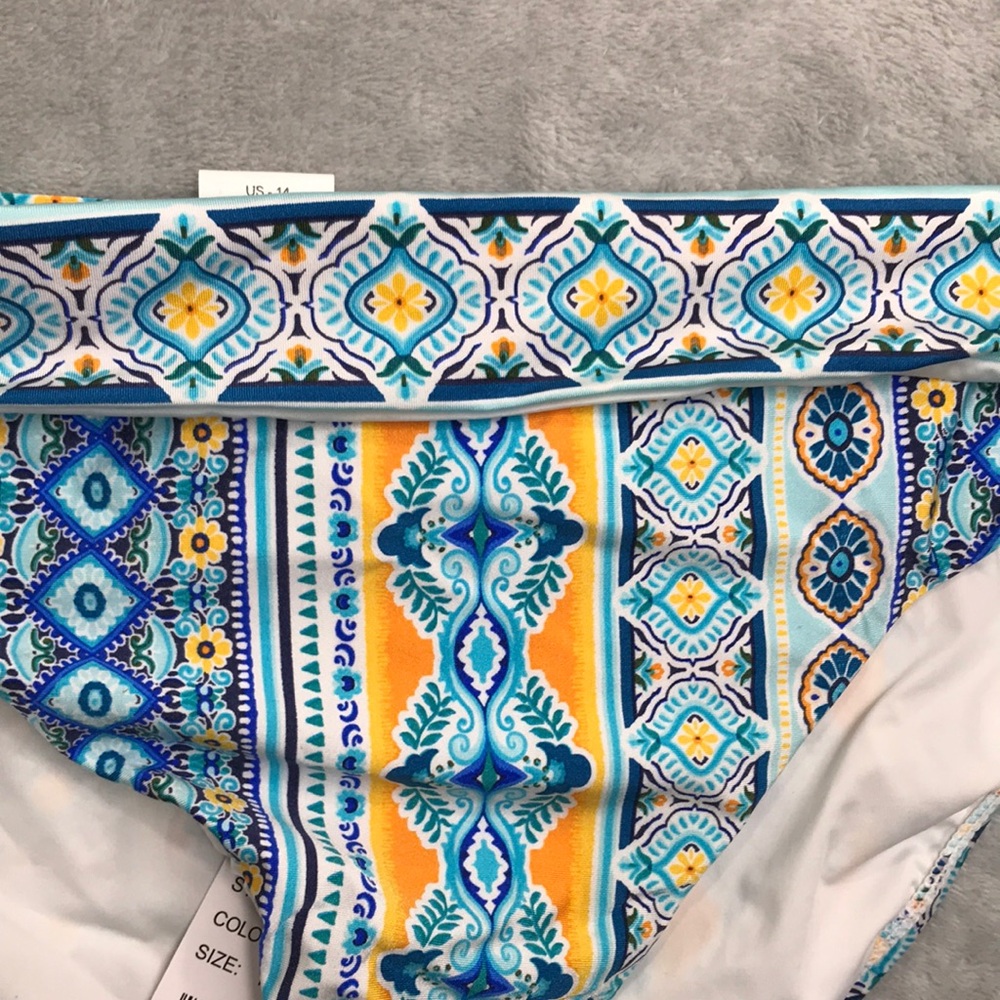 La Blanca Scarf City Banded Hipster Bottom Size 14 New